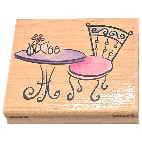 Vtg Wooden Rubber Stamp Lot of 60 Mixed Crafts Floral Sentiments & Decorative - Picture 11 of 16